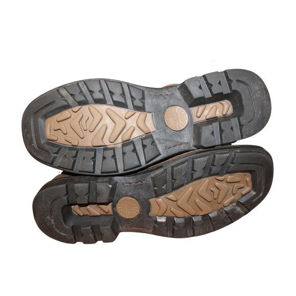 UGG | Men's Rockvile ll Distressed Leather Boots Men's Size 13 | Brown Biker EUC - Picture 8 of 11